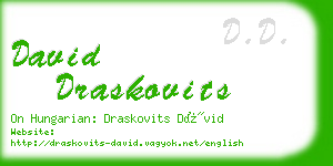 david draskovits business card